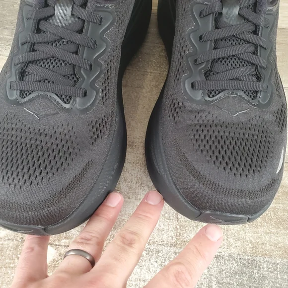 Hoka One One Bondi 9 Shoes Mens Size 10.5 Triple Black 1162011-BBLC NEW NWOB - Picture 14 of 14